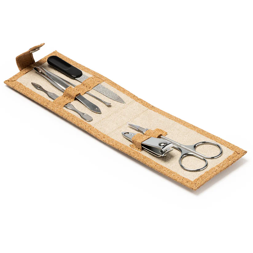 Set manichiură din plută – trusă compactă cu accesorii, ideală pentru călătorii